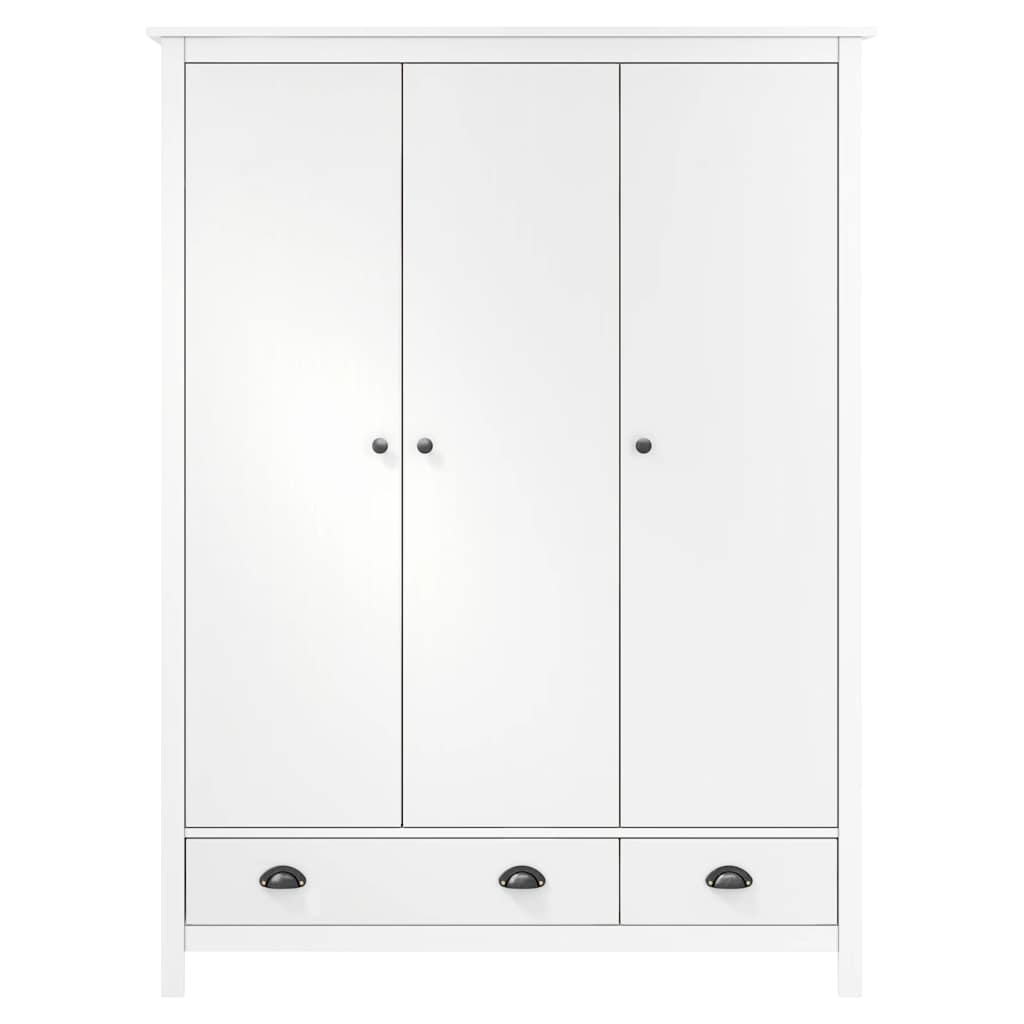 Kleiderschrank mit 3 Türen Hill 127x50x170cm Massivholz Kiefer