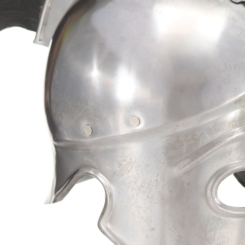 Preußische Pickelhaube Antik Replik für LARP Schwarz Stahl
