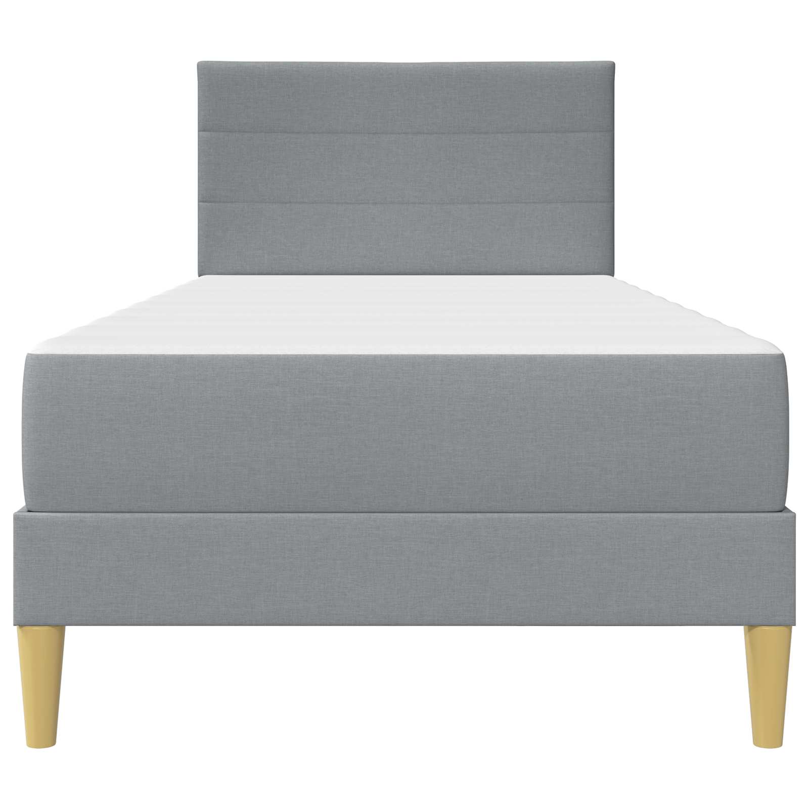 Bettrahmen Hellgrau 80 x 200 cm Polyester
