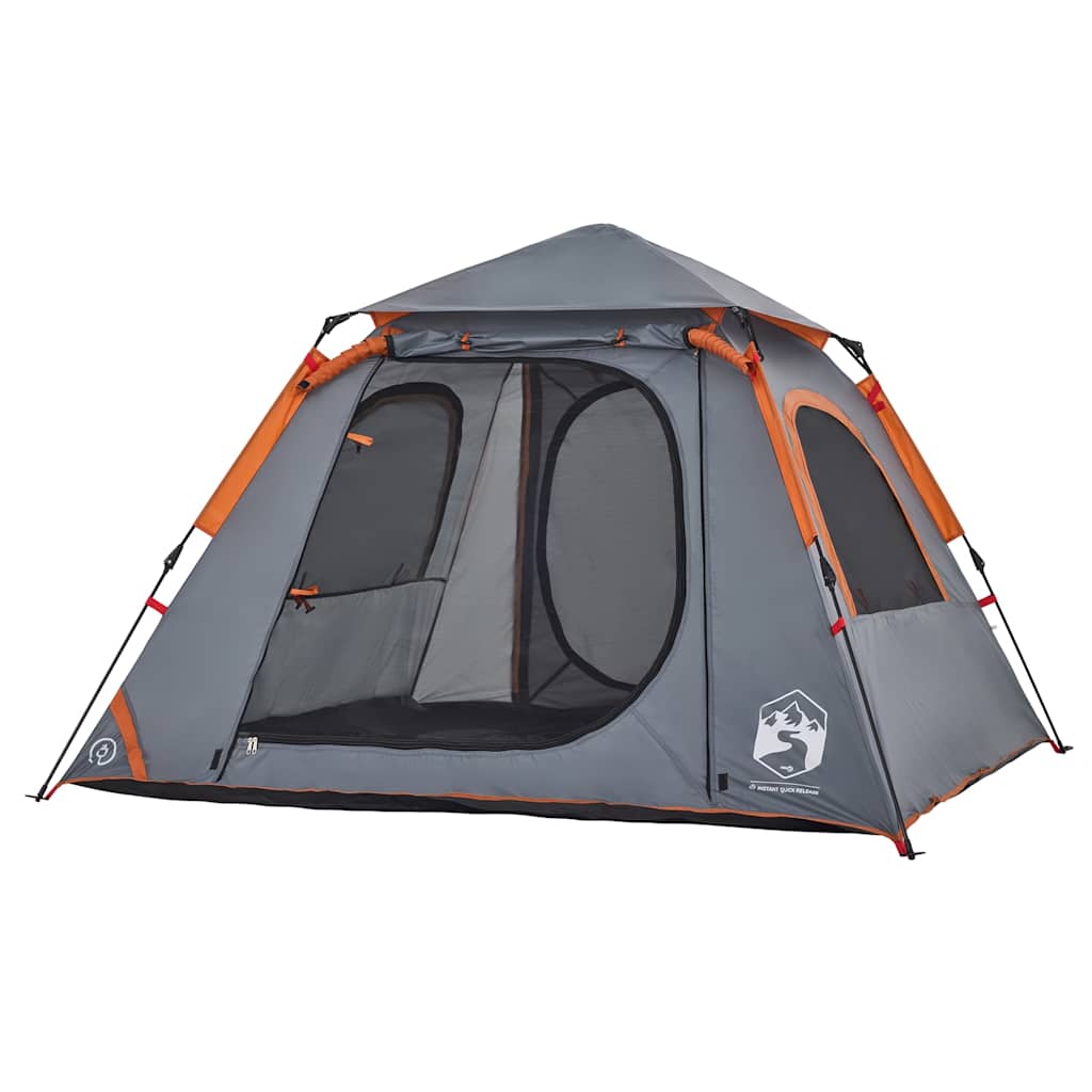 Kuppel-Campingzelt 4 Personen Grün Quick Release