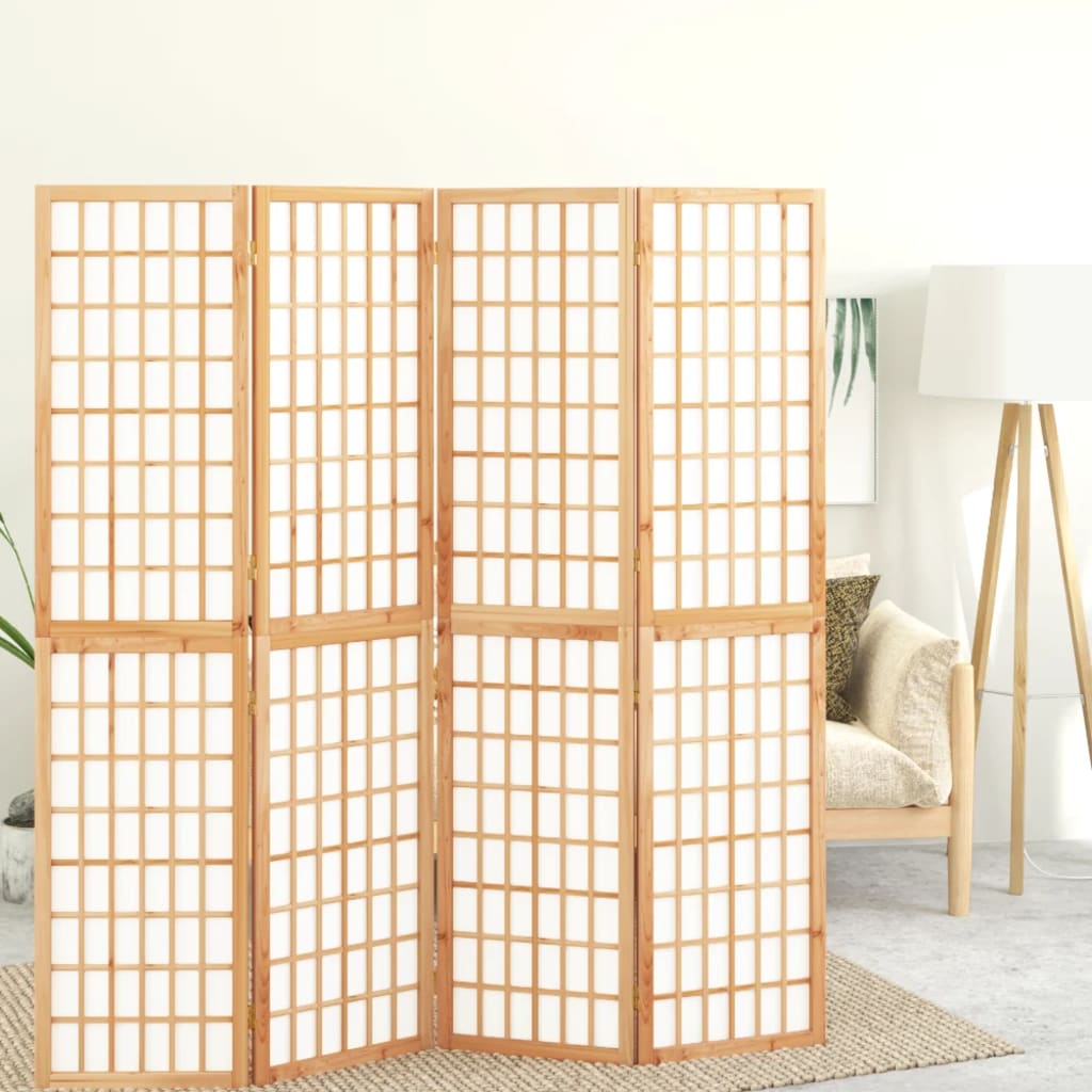 3-tlg. Paravent Japanischer Stil Faltbar 120x170 cm Schwarz