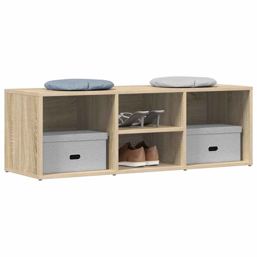 Schuhbank Weiß 105x35x35 cm Holzwerkstoff