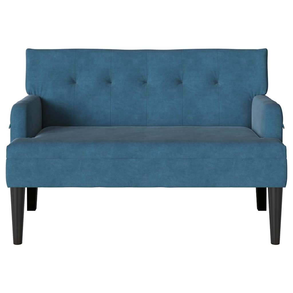 Chesterfield Bank Hellgrau 112 x 65,5 x 75 cm Samt