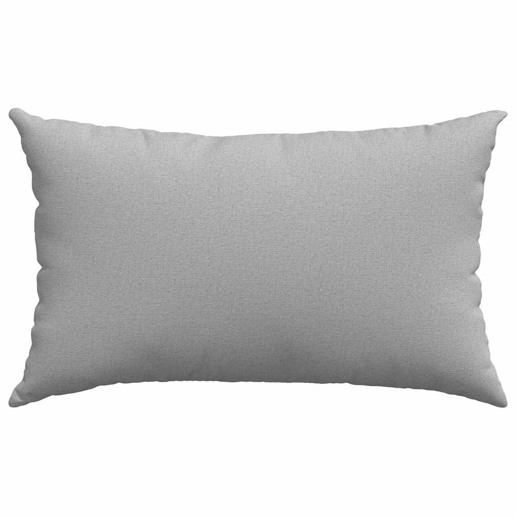 Sofakissen 2 pcs Hellgrau 50 x 30 cm Stoff