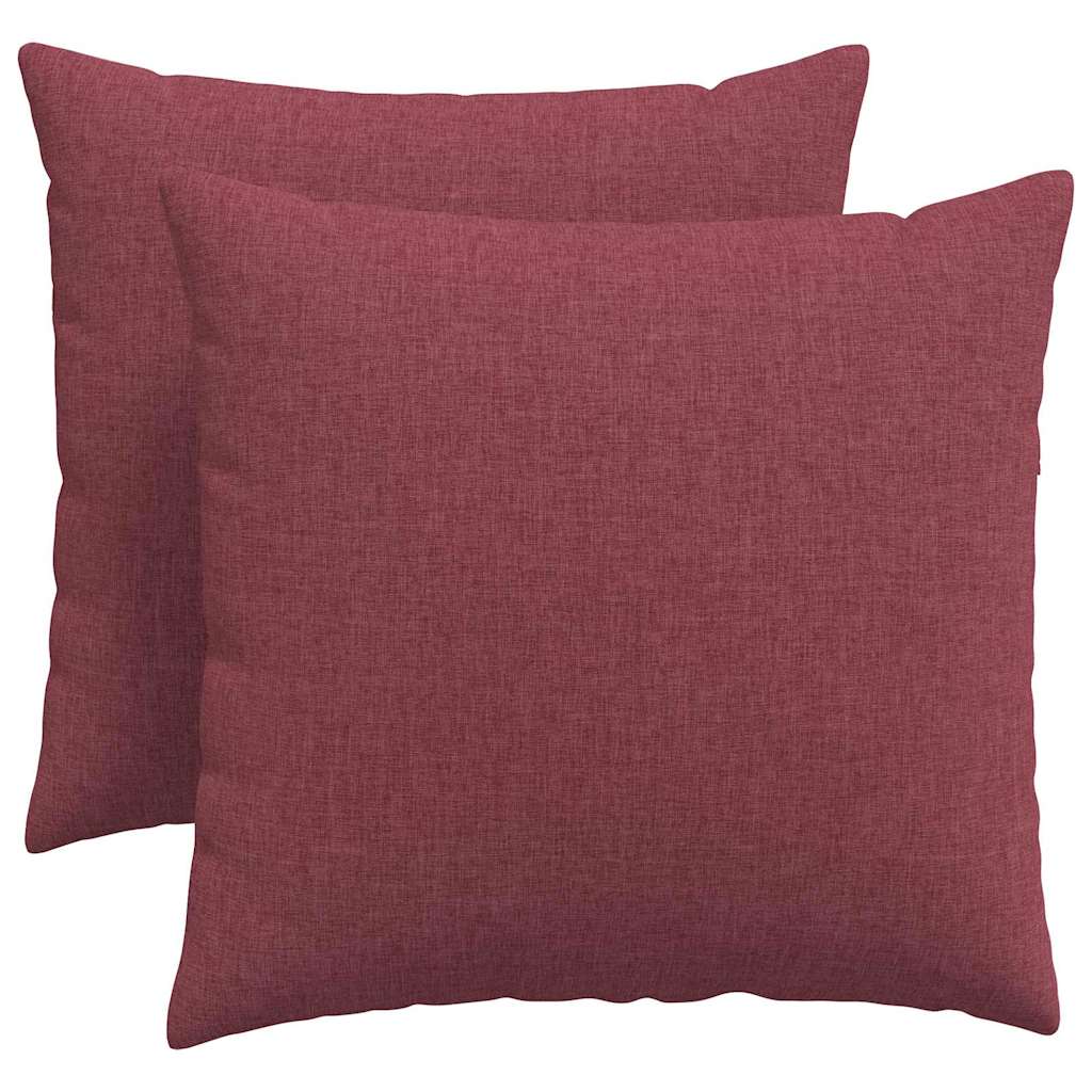 Sofakissen 2 pcs Hellgrau 50 x 30 cm Stoff