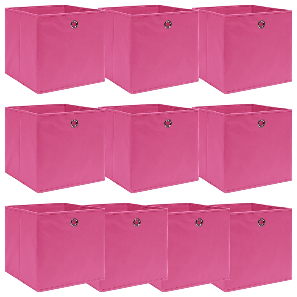 Aufbewahrungsboxen 4 Stk. Blau 32x32x32 cm Stoff
