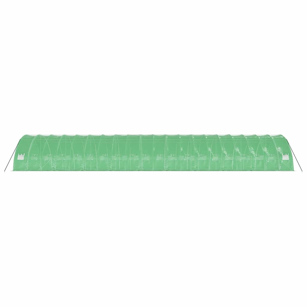 Gewächshaus mit Stahlrahmen Grün 24 m² 6x4x2,85 m