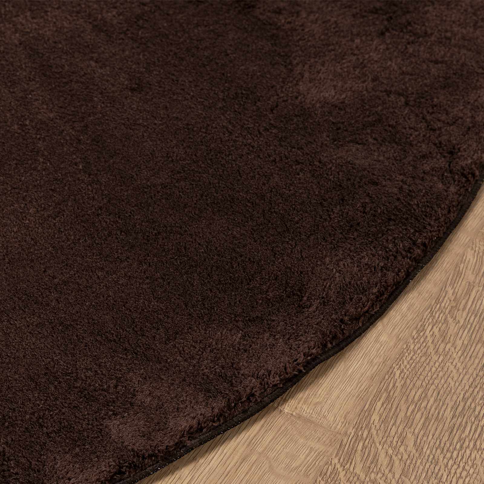 Teppich HUARTE Kurzflor Weich und Waschbar Anthrazit 60x110 cm