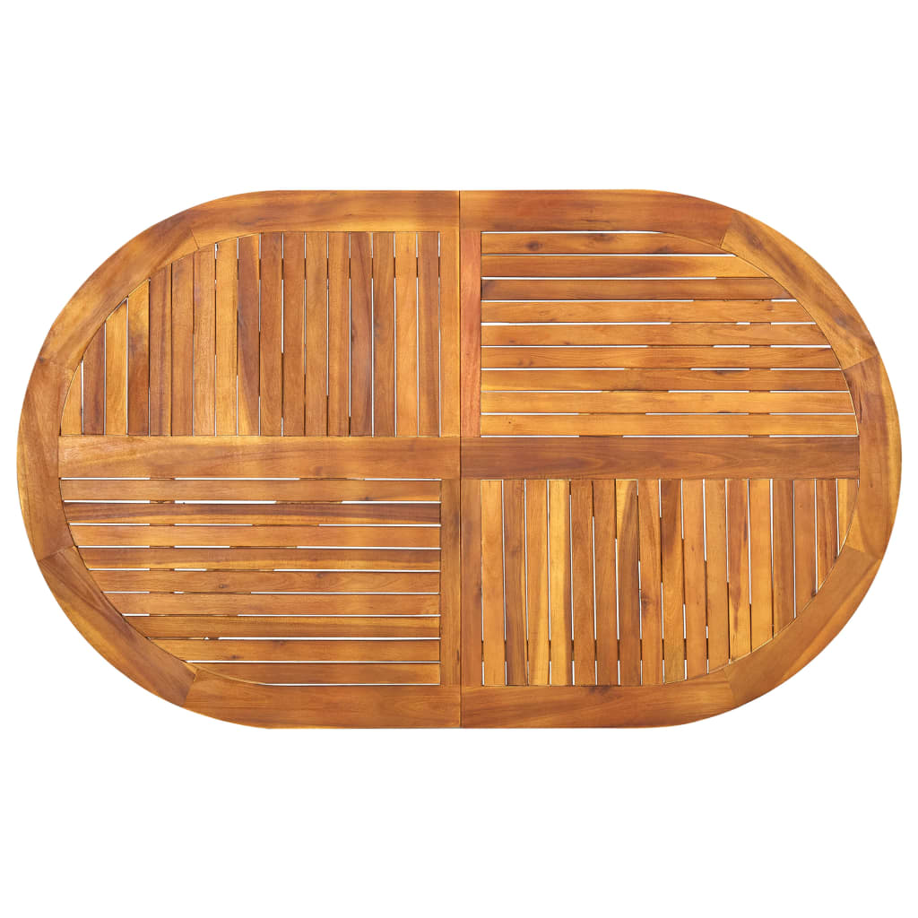 Gartentisch 120x120x75 cm Akazie Massivholz