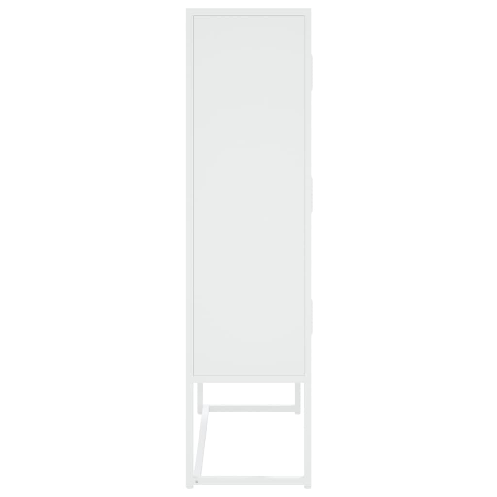 Highboard Schwarz 80x35x135 cm Stahl