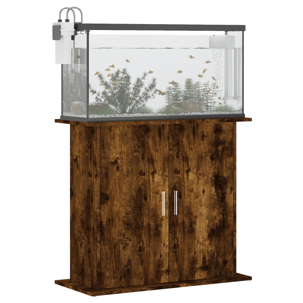 Aquariumständer Weiß 81x36x73 cm Holzwerkstoff