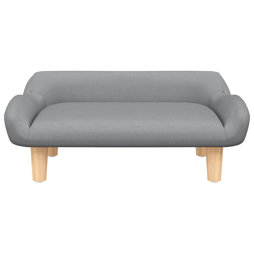 Kindersofa Creme 70x40x24 cm Stoff