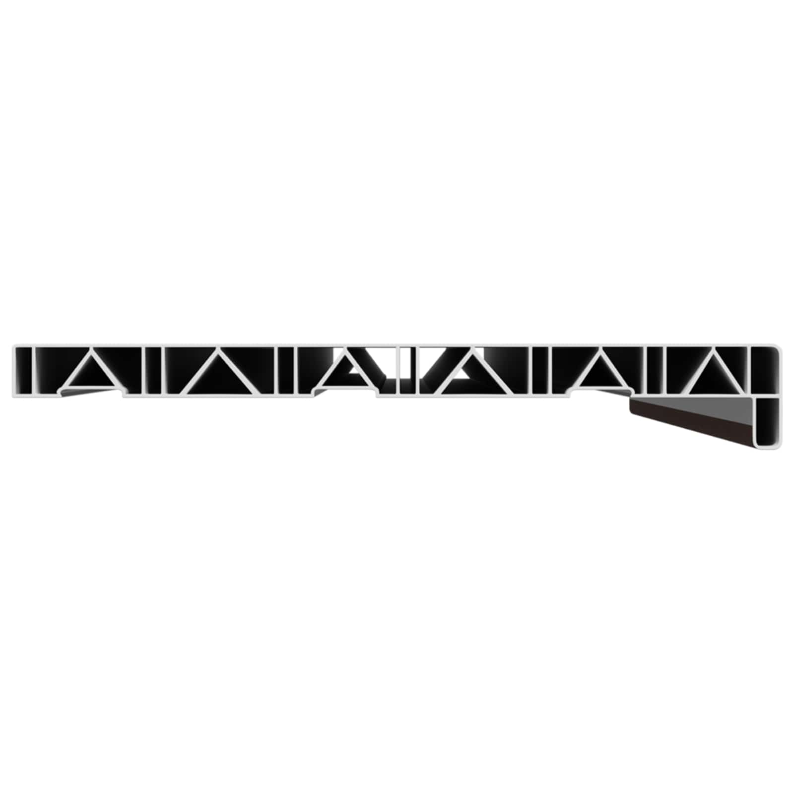 Fensterbank Weiß 60 x 10 x 4,5 cm PVC