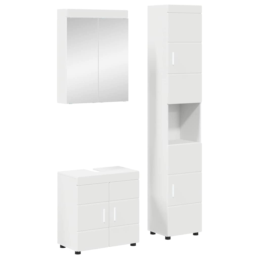 Badezimmermöbel-Set TULUM 2 pcs Weiß 60 x 34 x 63 cm