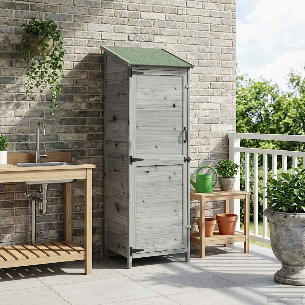 Gartenschuppen Natur 59 x 56 x 113,5 cm Massivholz aus Fichte