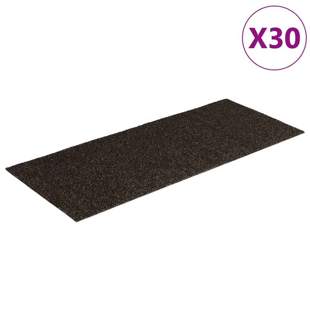Stufenmatten Selbstklebend 15 Stk. 60x25 cm Hellbraun Rechteckig