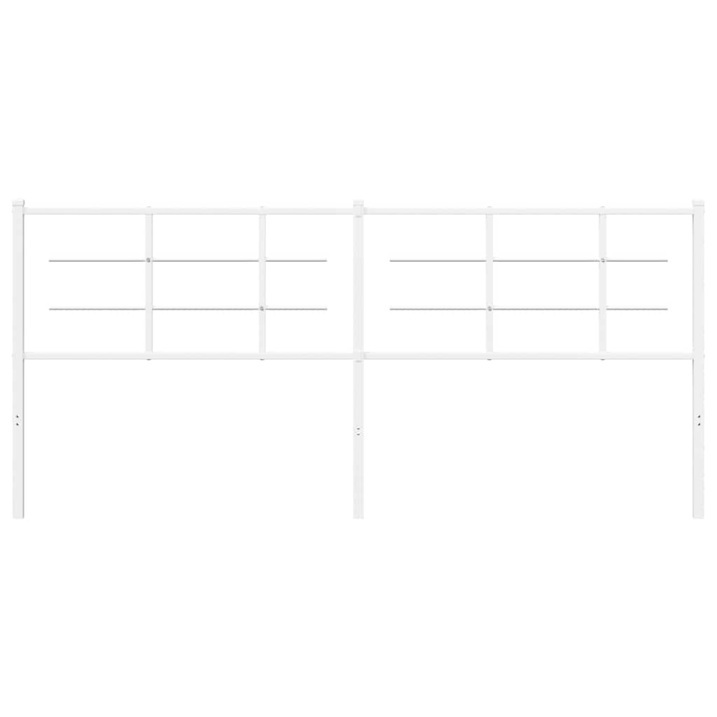 Ersatz-Kopfteil Metall Weiß 100 cm