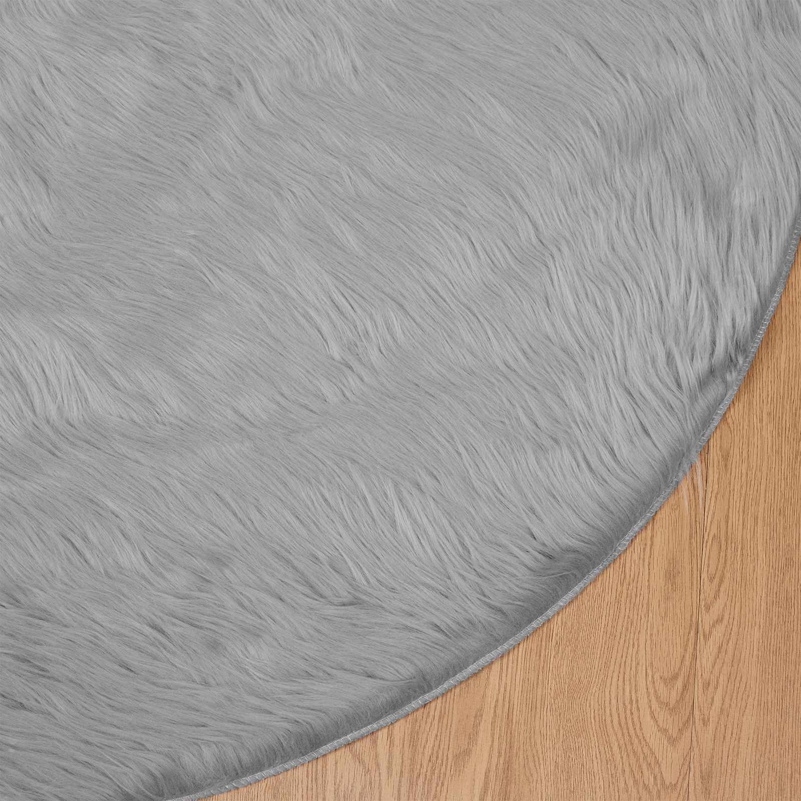 Teppich aus Kunstschaffell TAFALLA Weiß 60 x 110 cm Polyester