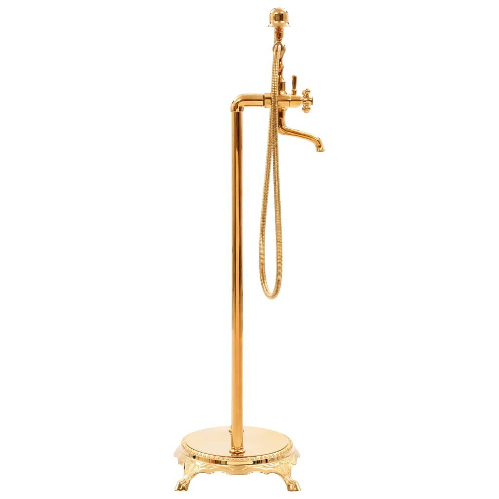 Freistehende Badewannenarmatur Edelstahl 99,5 cm Silbern