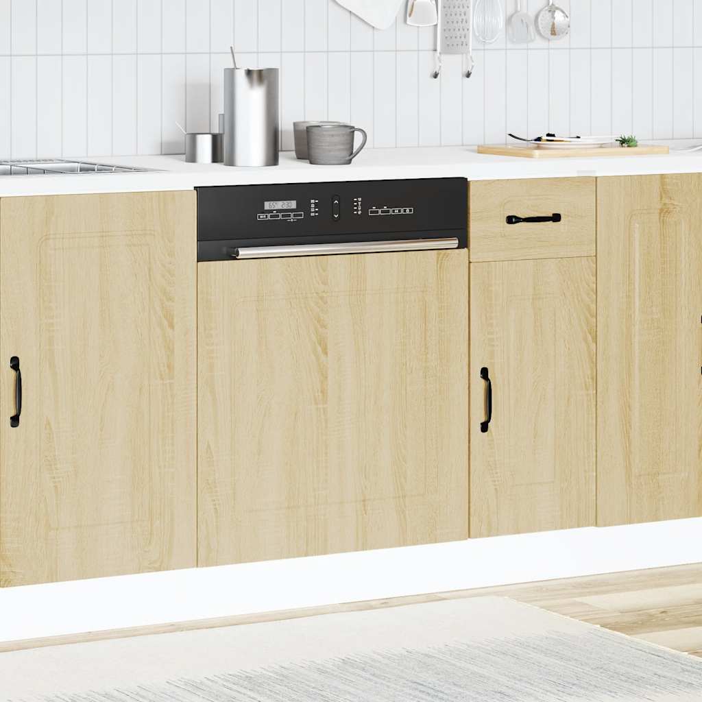 Herdumbauschränke 2 Stk. Kalmar Weiß Holzwerkstoff