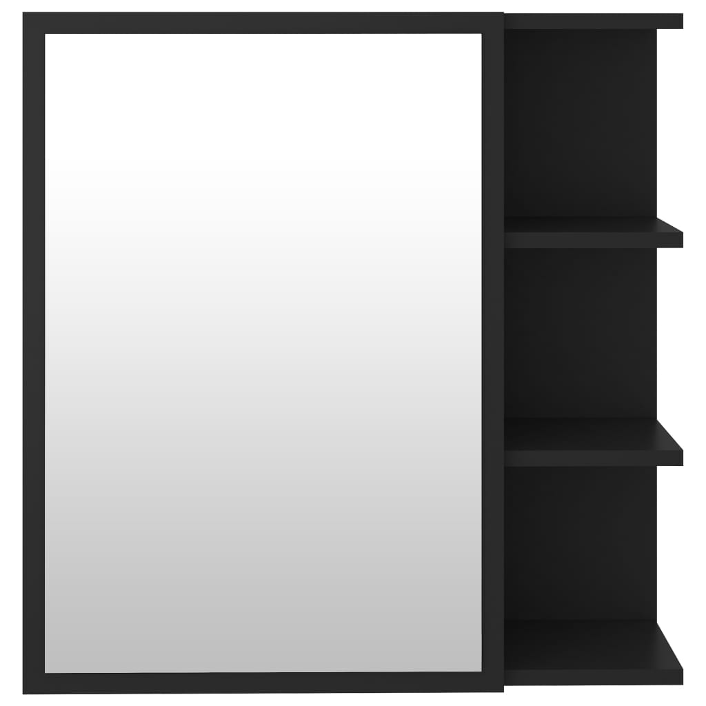 Bad-Spiegelschrank Weiß 62,5x20,5x64 cm Holzwerkstoff