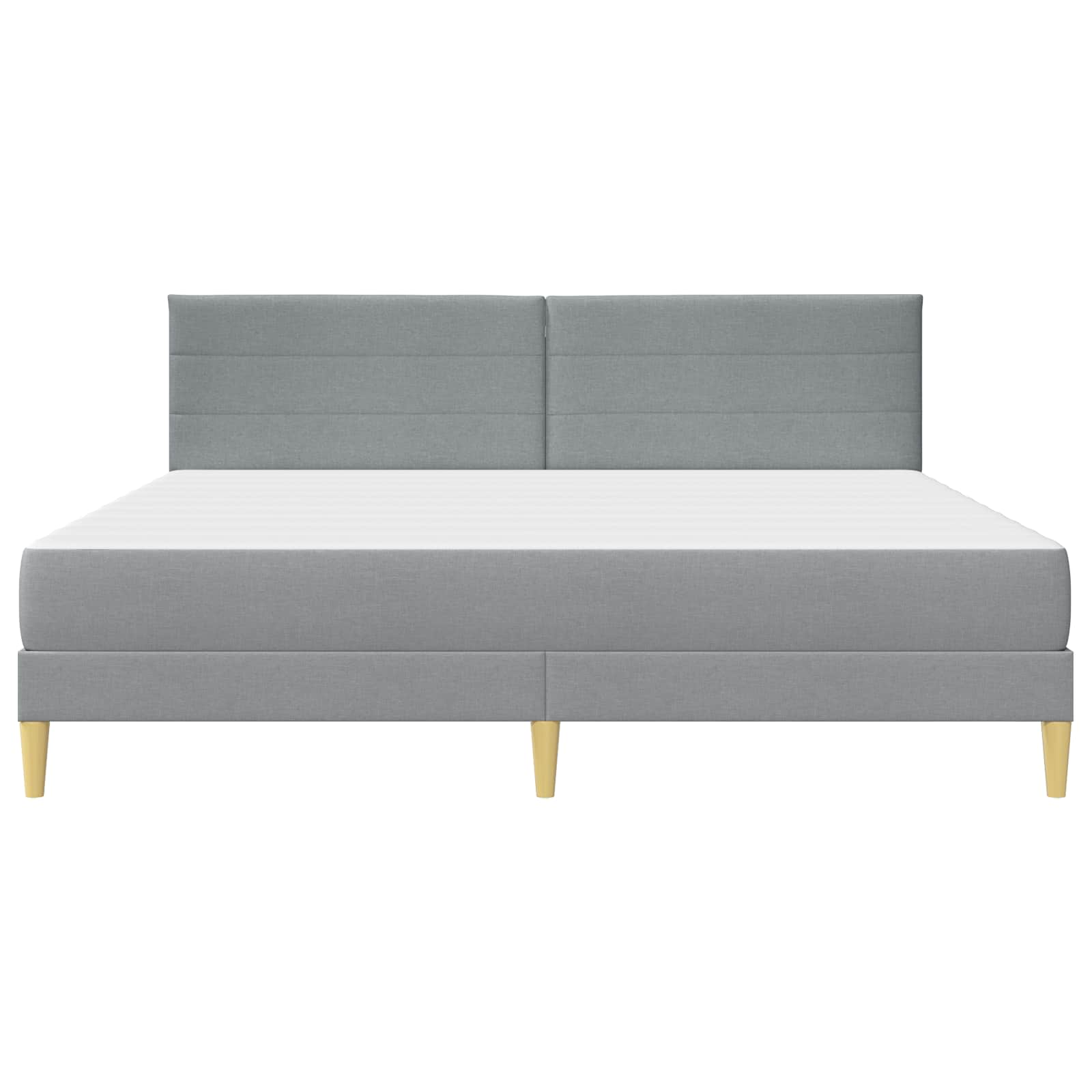 Bettrahmen Hellgrau 80 x 200 cm Polyester