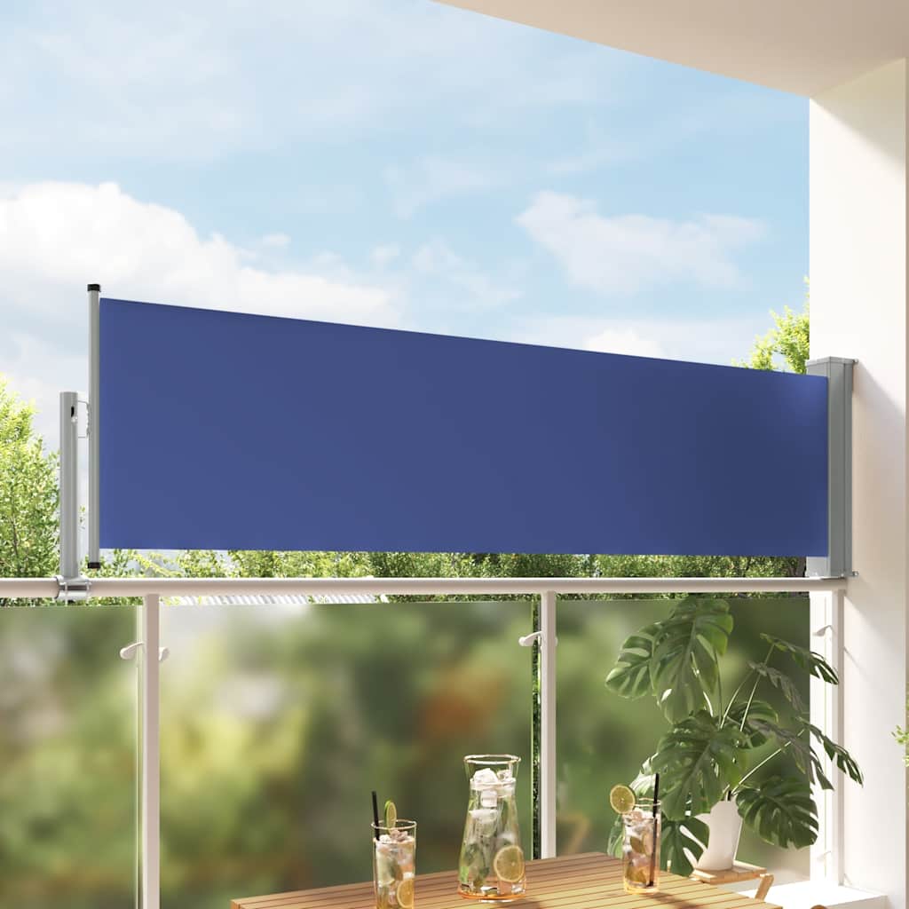 Seitenmarkise 60 x 300 cm 100% Polyester Eisen Stahl