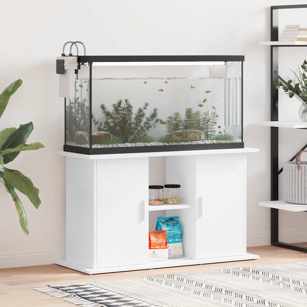 Aquariumständer Weiß 81x36x73 cm Holzwerkstoff