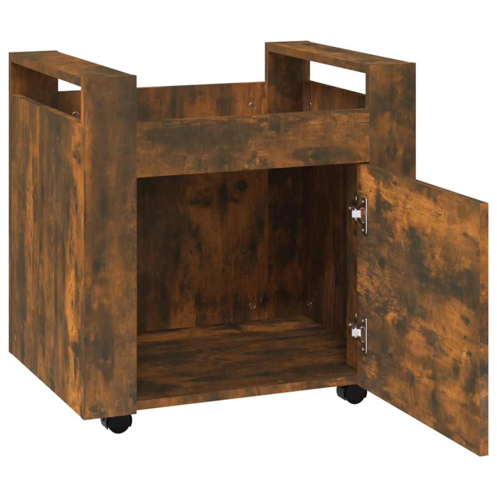 Bürowagen Weiß 60x45x60 cm Holzwerkstoff