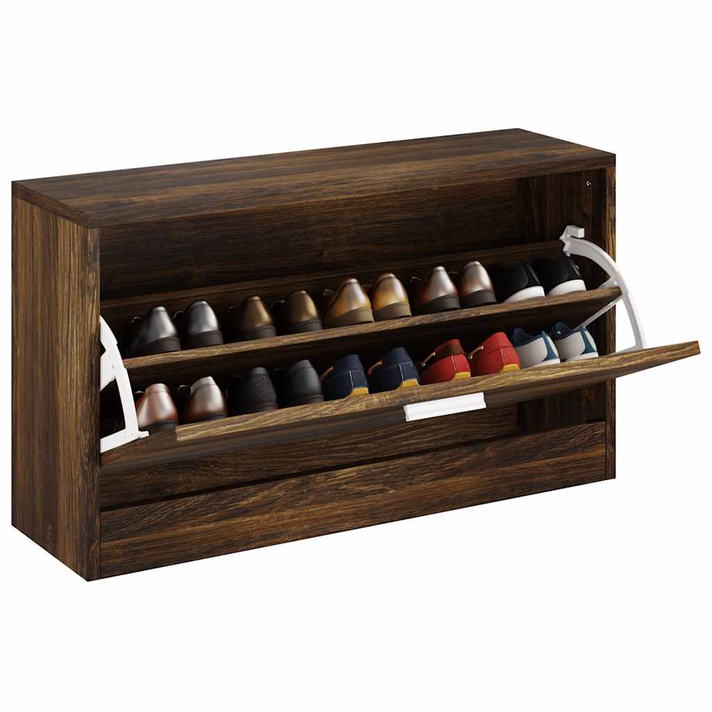 Schuhbank Eiche 80x24x45 cm