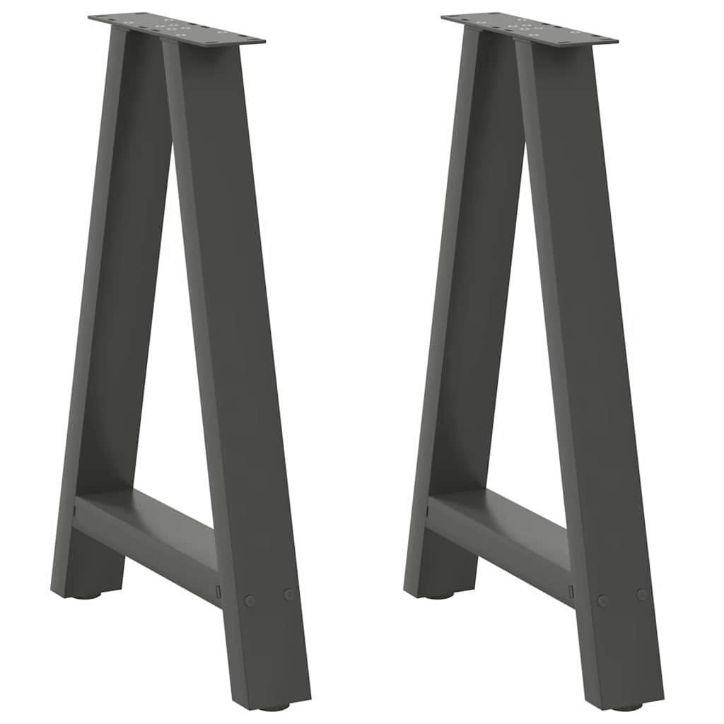 Couchtischbeine A-Form 2 Stk. 30x(30-31) cm Stahl