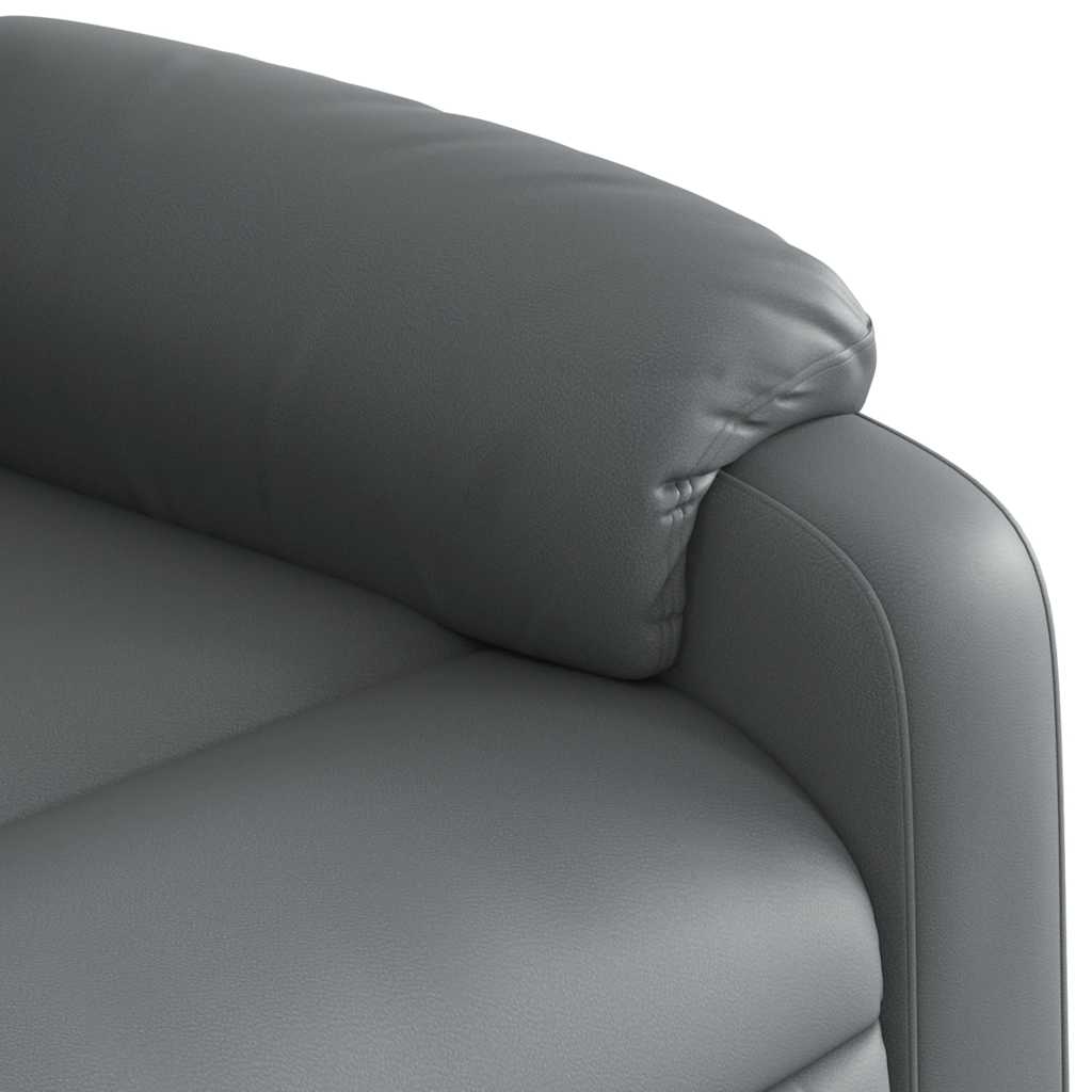 Massage-Relaxsessel, Kunstleder, Schwarz