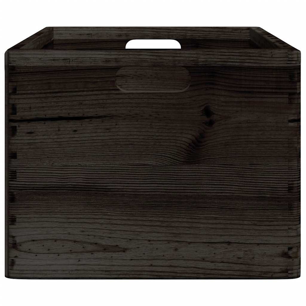Holzkiste mit Deckel 40x30x13 cm Massivholz Kiefer