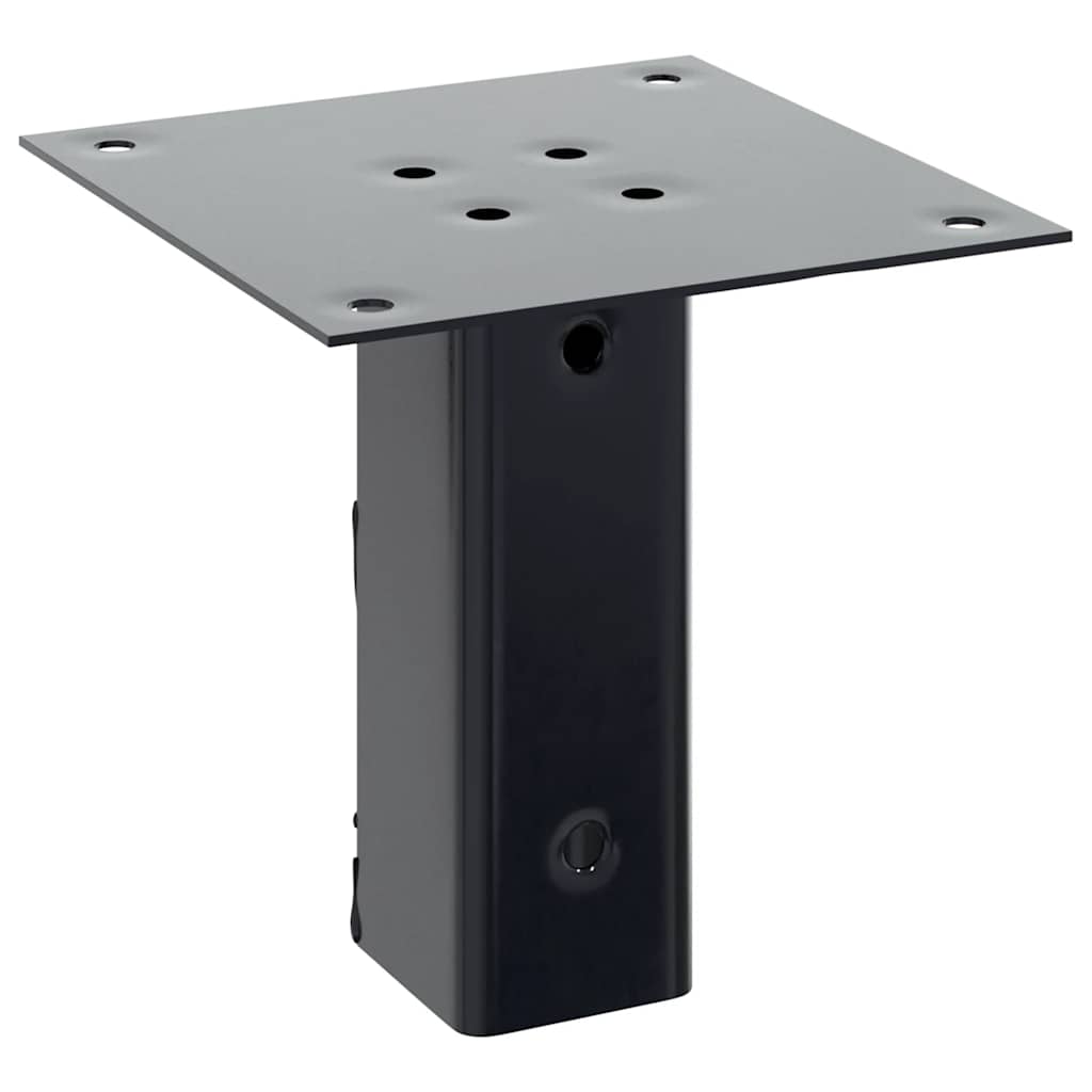 Pfostenträger Quadratisch 4Stk. Silber 46x46mm Verzinkter Stahl