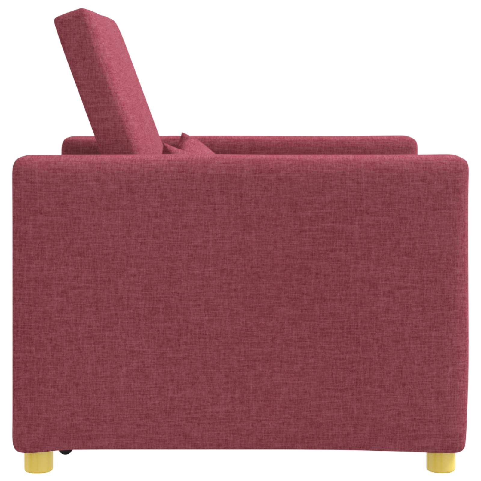 Ausziehbare Schlafcouch Einzel Hellgrau 90 x 165 x 87 cm Stoff