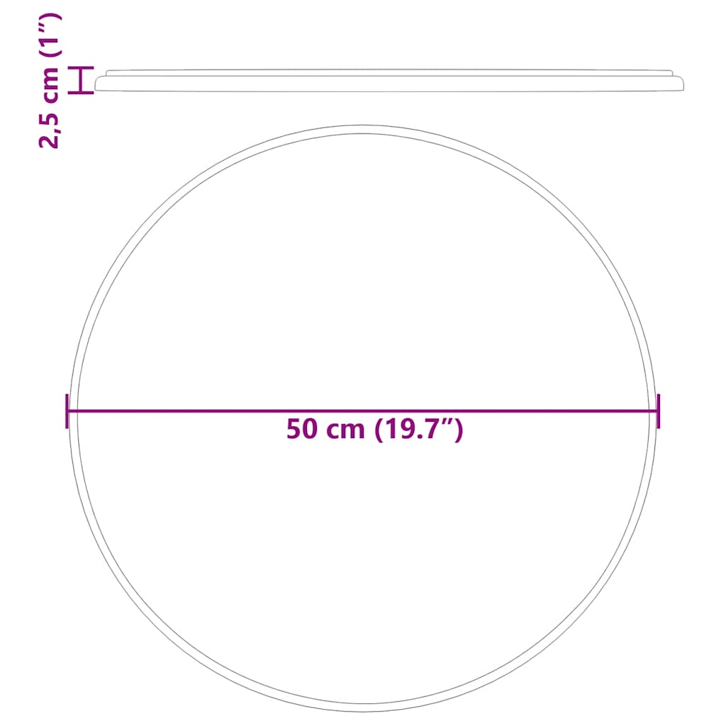 Tischplatte Creme Ø40x2,5 cm Marmor