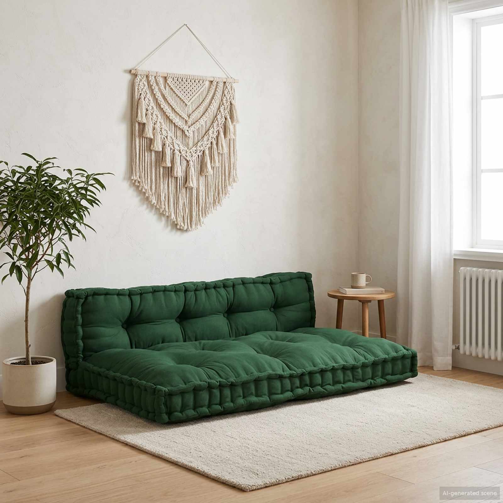 Palettensofa-Auflage Mehrfarbig Stoff Patchwork