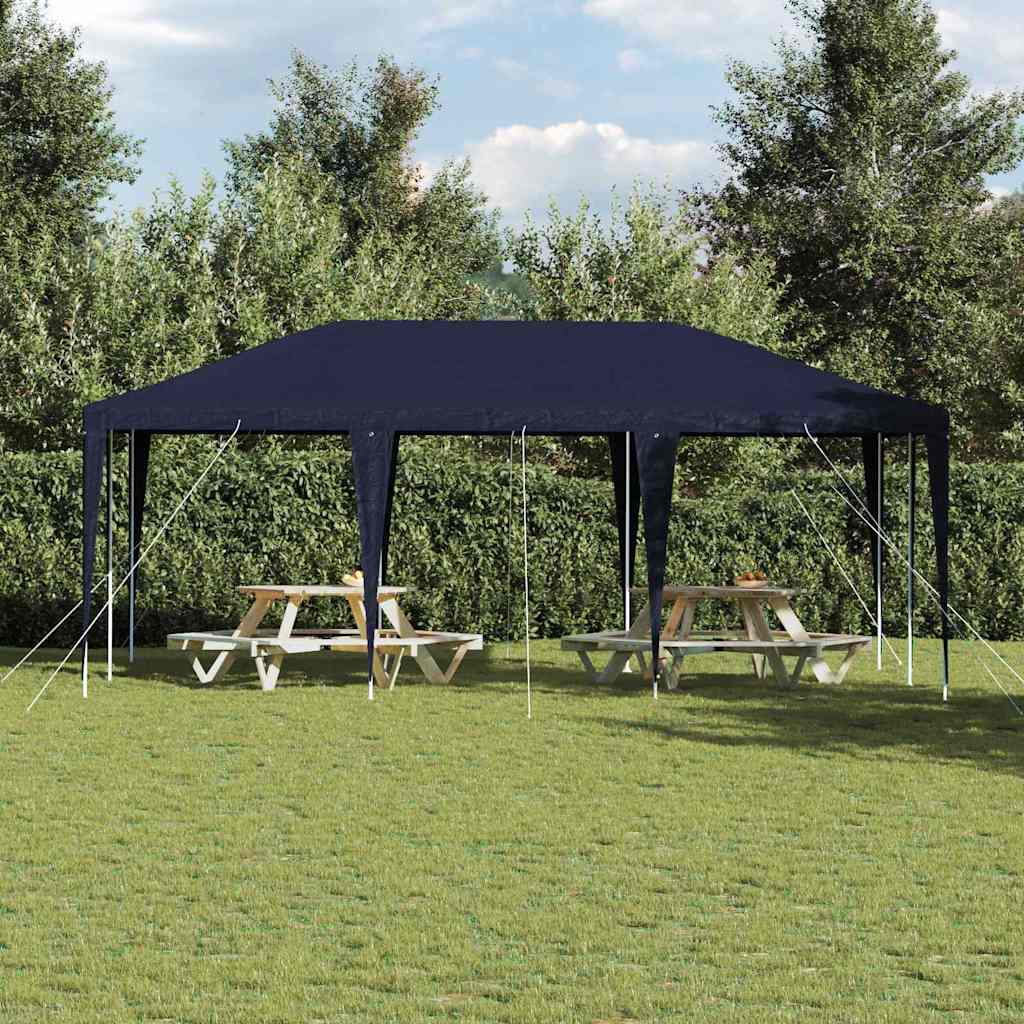 Party-Zelt Weiß 400 x 400 x 266 cm Polyethylen und Stahl