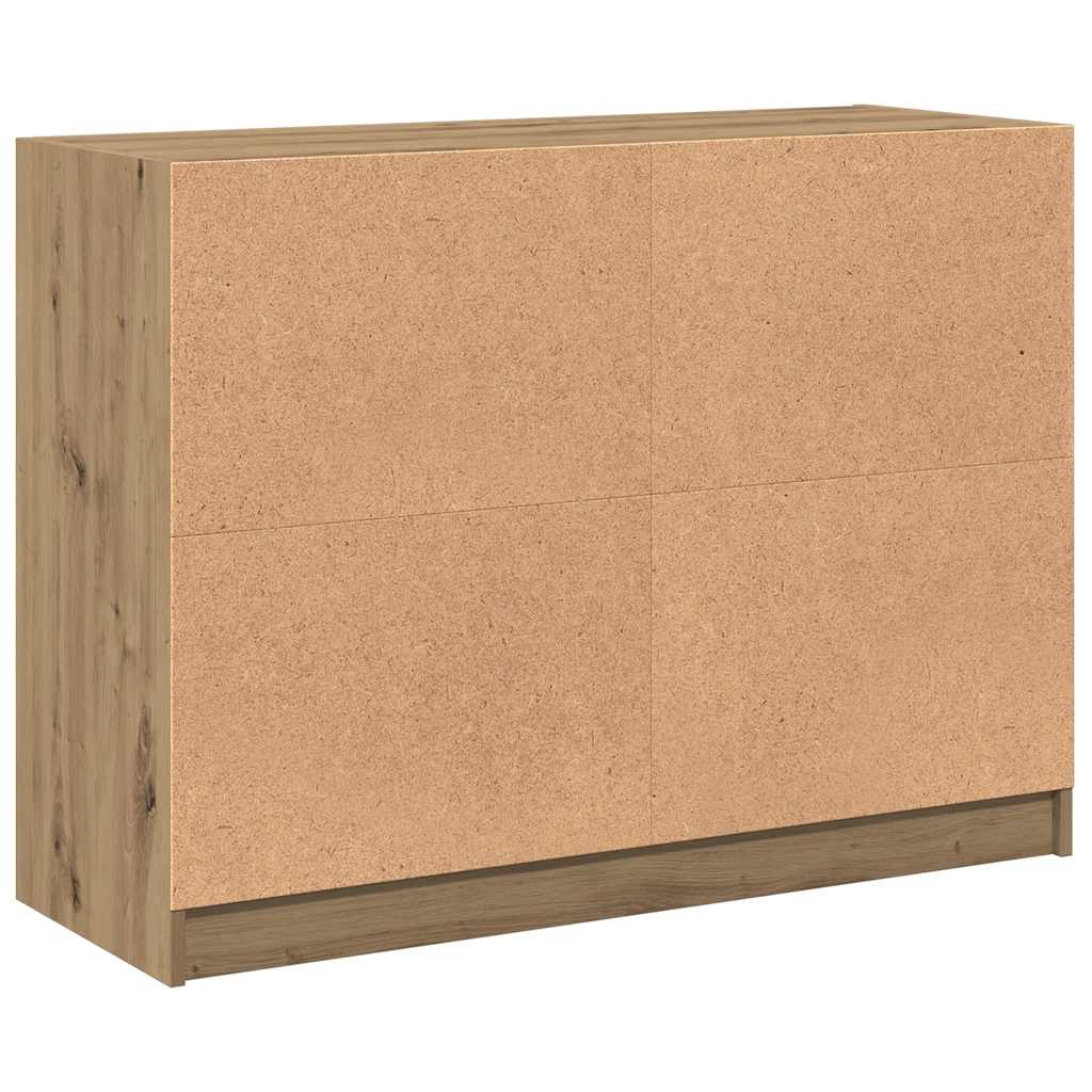 Bücherschrank mit Türen Weiß 204x37x75 cm Holzwerkstoff
