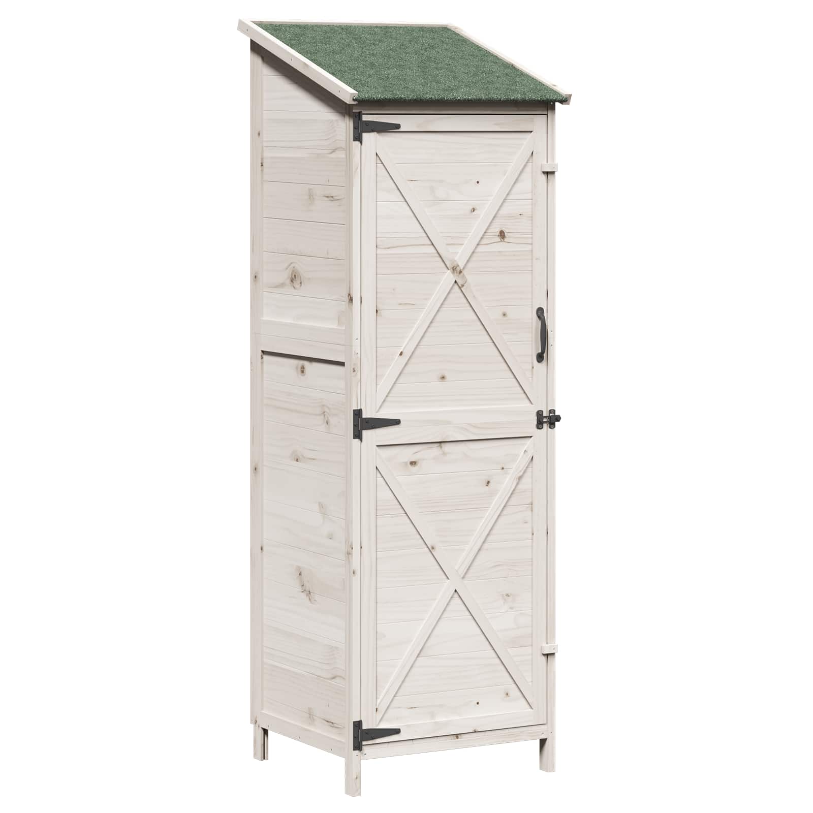 Gartenschuppen Natur 59,5 x 56 x 113,5 cm Massivholz aus Fichte