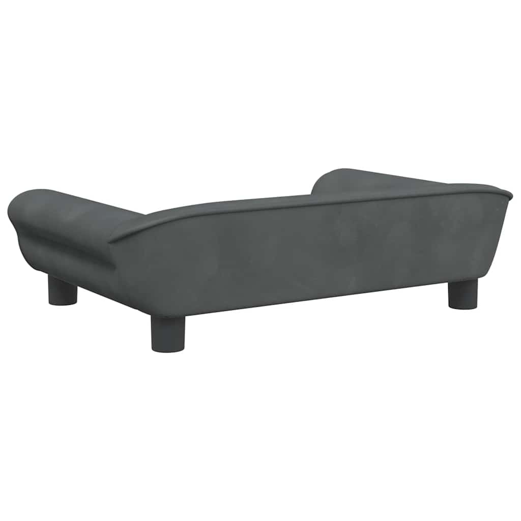 Kindersofa Blau 100x50x26 cm Samt