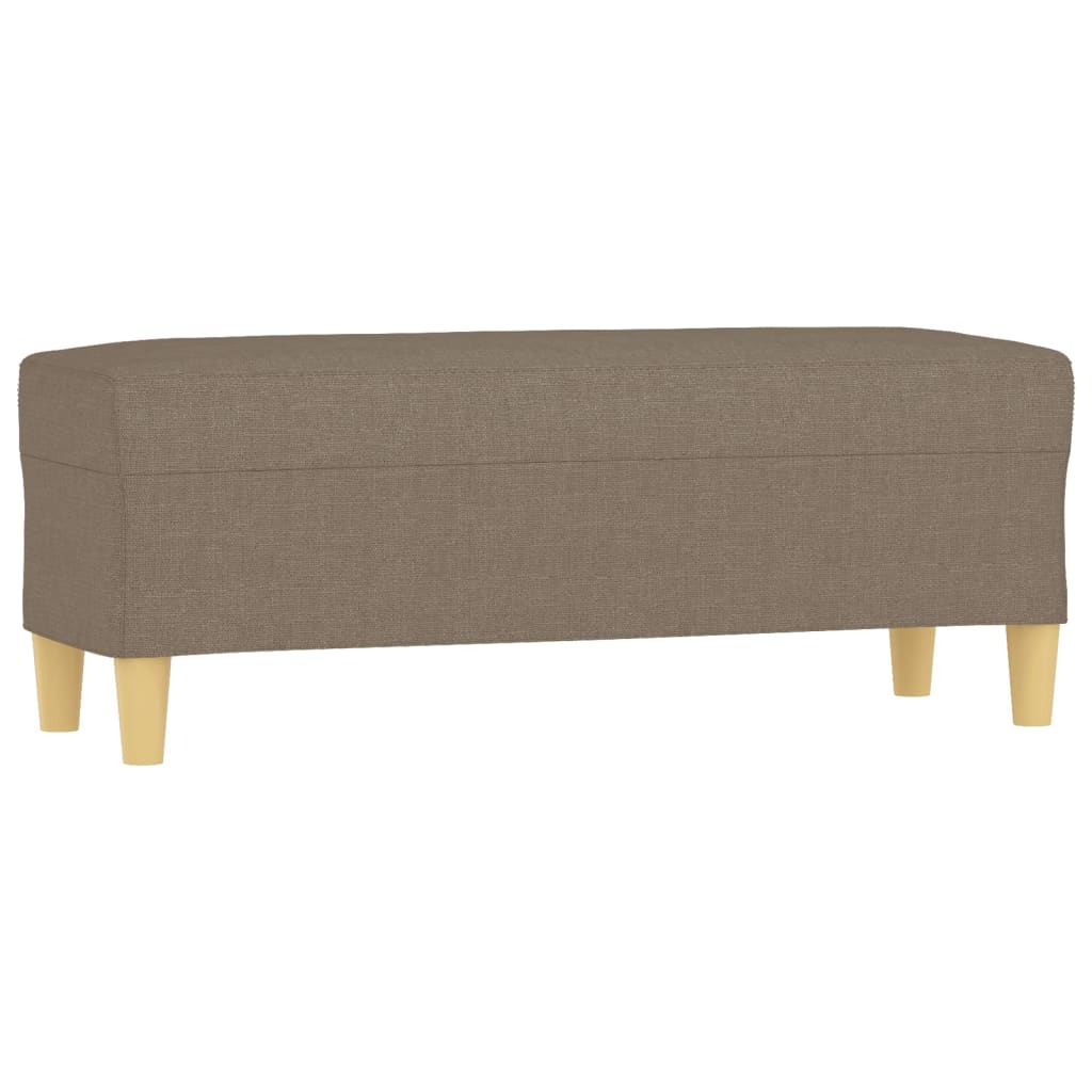 Sitzbank Hellgrau 70x35x41 cm Stoff