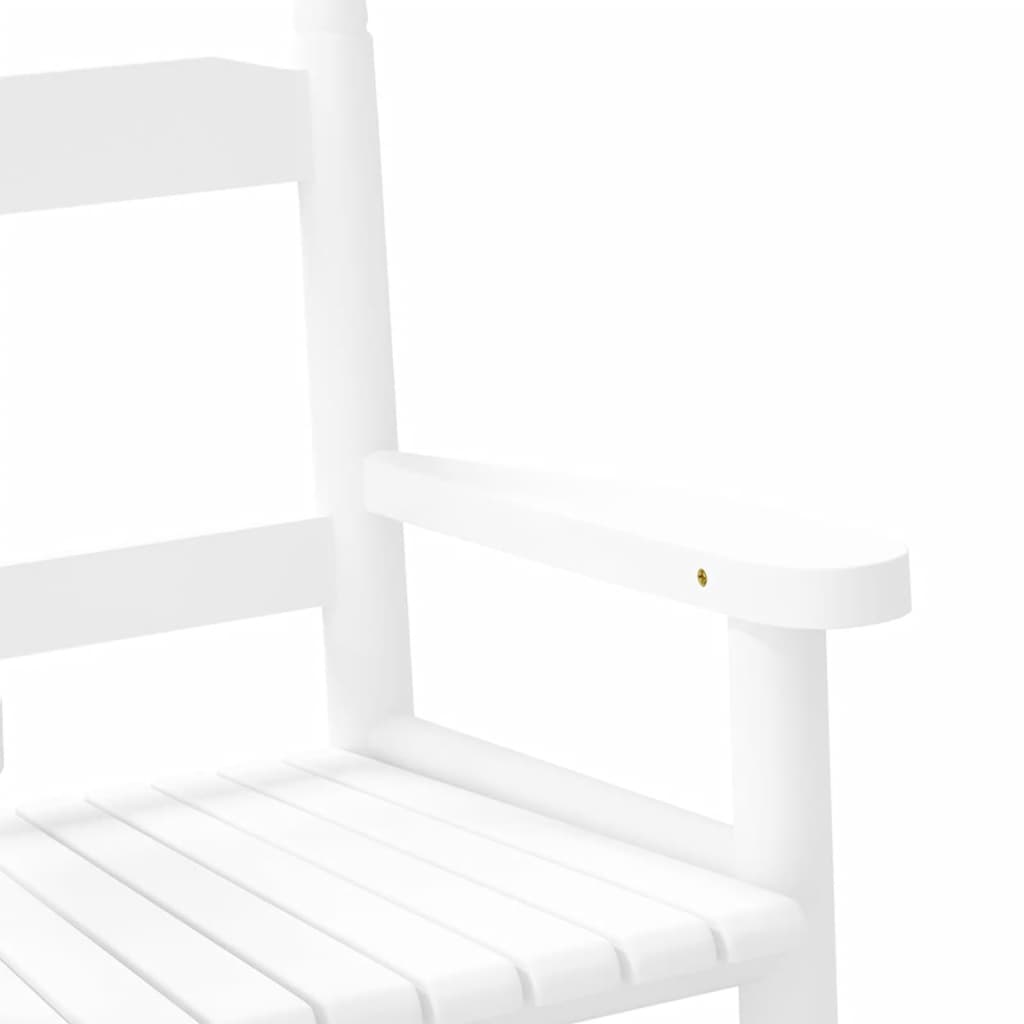 Schaukelstuhl für Kinder Schwarz Massivholz Pappel