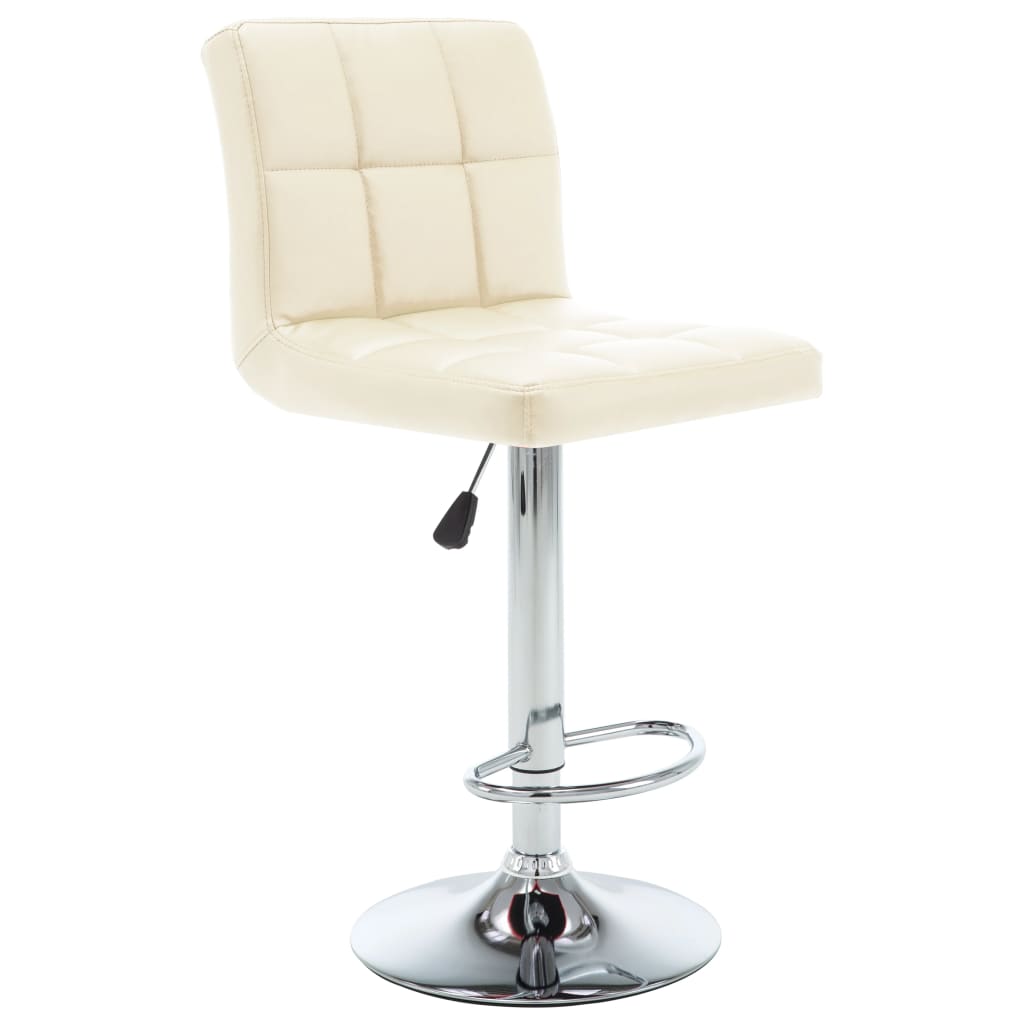 Barhocker 2 Stk. Weinrot Kunstleder