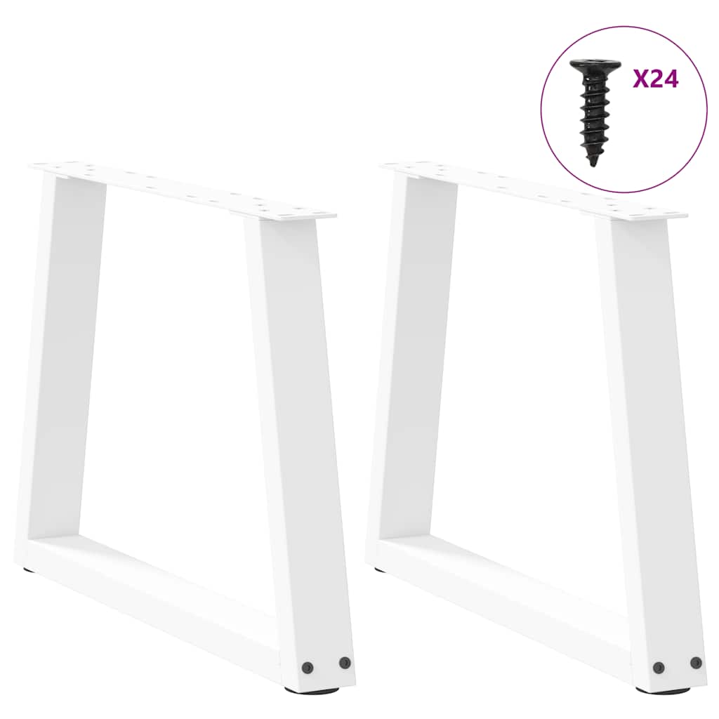 Couchtischbeine V-Form 2 Stück Schwarz 30x(30-31,3) cm Stahl