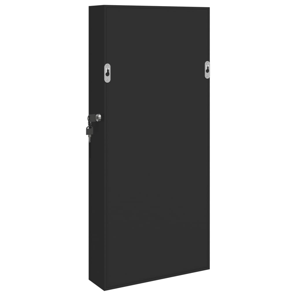 Schmuckschrank mit Spiegel Wandmontage Weiß 30x8,5x67 cm
