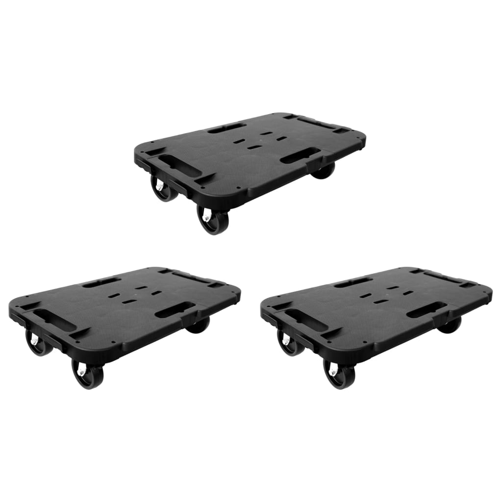 Transportroller Schwarz Polypropylen 300 kg