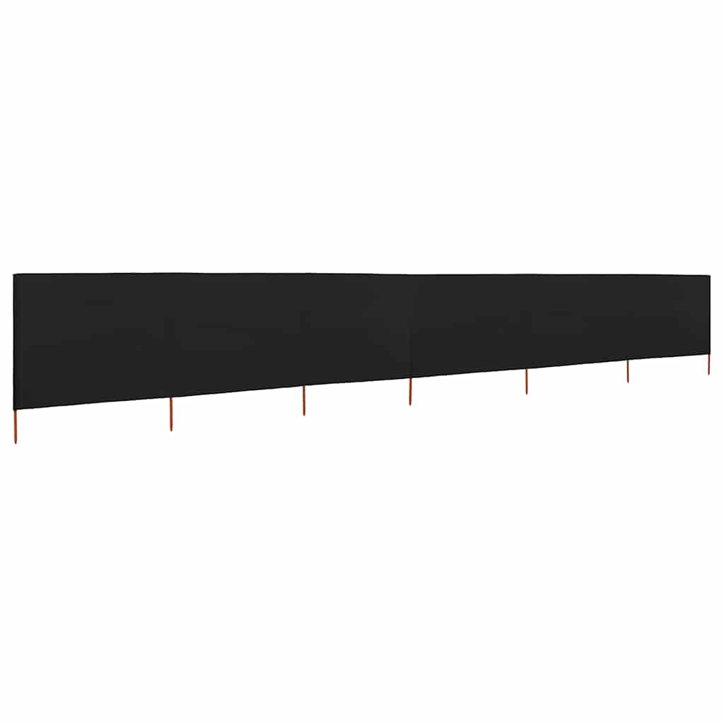 3-teiliges Windschutzgewebe 400 x 120 cm Weiß