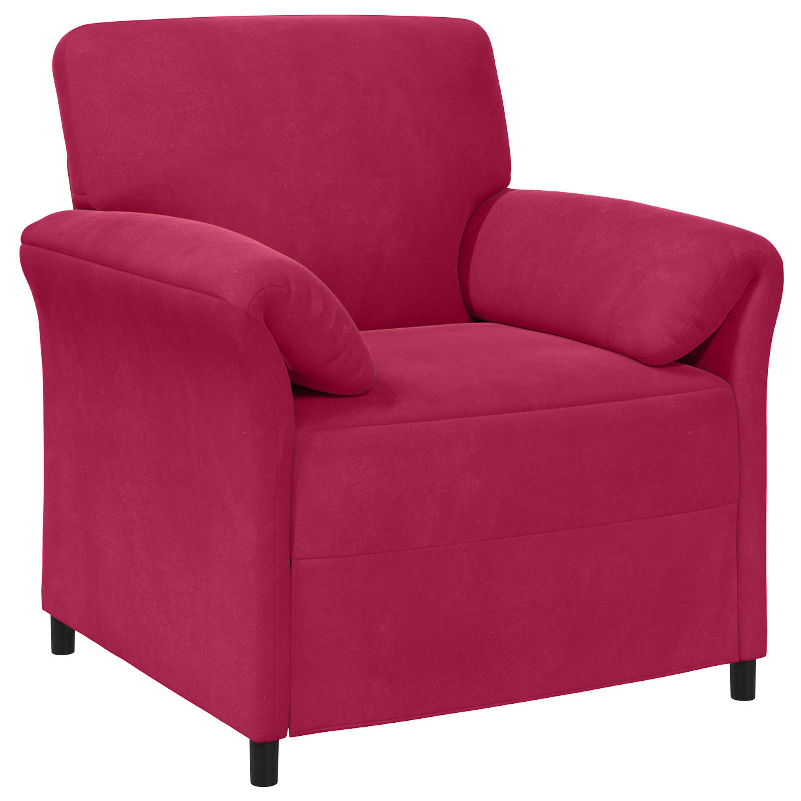 1-Sitzer Sofa Hellgrau 88 x 83 x 95 cm Samt
