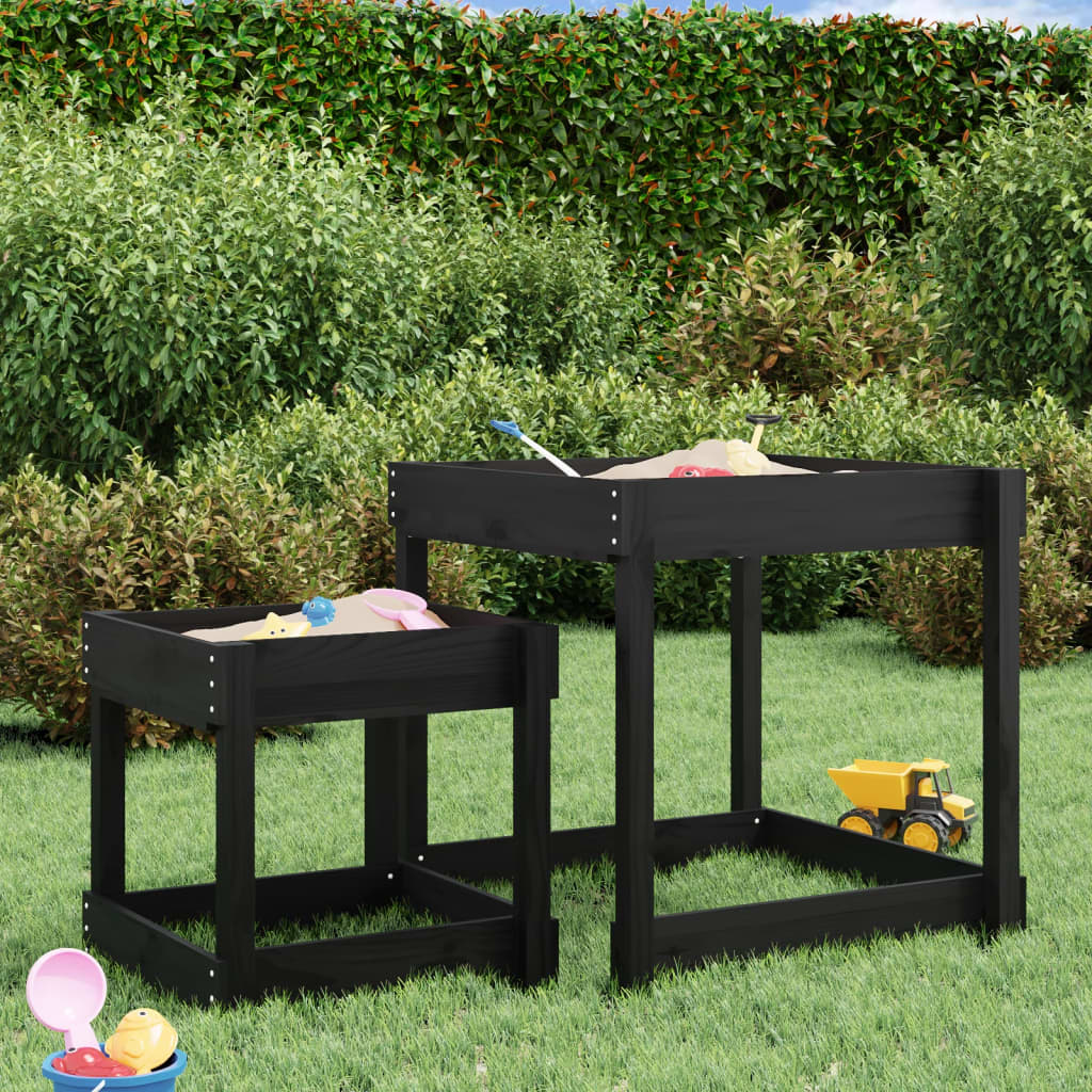 Sand-Spieltische 2 Stk. Massivholz Kiefer